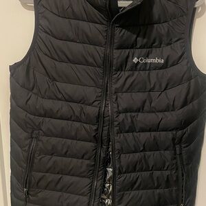 Men’s Columbia Quilted Black Vest size S